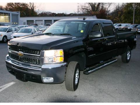 Black Chevrolet Silverado 2500HD LT Crew Cab 4x4.  Click to enlarge.