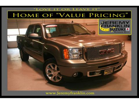 Steel Gray Metallic GMC Sierra 1500 Denali Crew Cab AWD.  Click to enlarge.