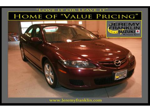 Dark Cherry Mica Mazda MAZDA6 i Sport Sedan.  Click to enlarge.