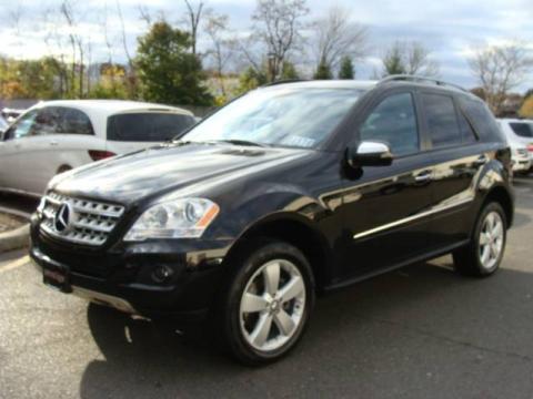 Black 2009 Mercedes-Benz ML 350 4Matic with Black interior Black 
