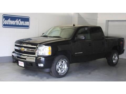 Black Granite Metallic Chevrolet Silverado 1500 LT Crew Cab 4x4.  Click to enlarge.