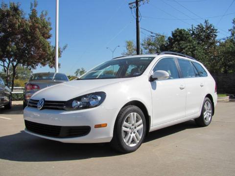 Candy White Volkswagen Jetta TDI SportWagen.  Click to enlarge.