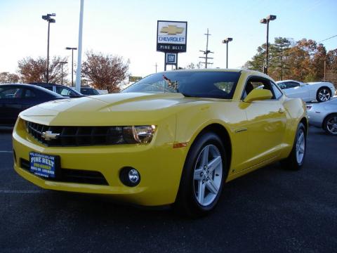 Rally Yellow Chevrolet Camaro LT Coupe.  Click to enlarge.