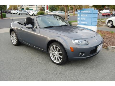 Galaxy Gray Mica Mazda MX-5 Miata Touring Roadster.  Click to enlarge.