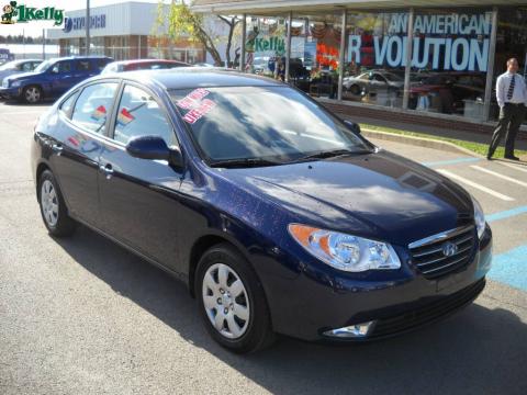 Regatta Blue Metallic Hyundai Elantra GLS Sedan.  Click to enlarge.