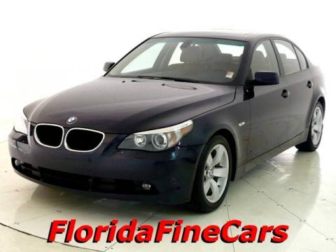 Orient Blue Metallic BMW 5 Series 525i Sedan.  Click to enlarge.