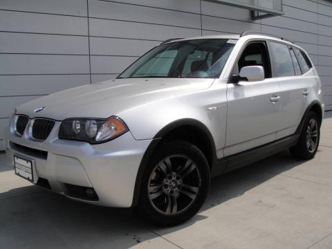 Titanium Silver Metallic BMW X3 3.0i.  Click to enlarge.