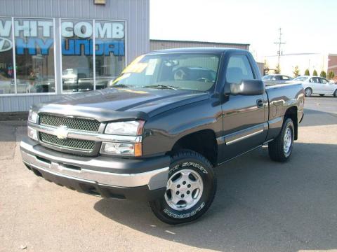 Dark Gray Metallic Chevrolet Silverado 1500 LS Regular Cab 4x4.  Click to enlarge.