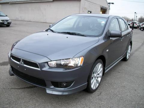 Graphite Gray Pearl Mitsubishi Lancer Sportback GTS.  Click to enlarge.