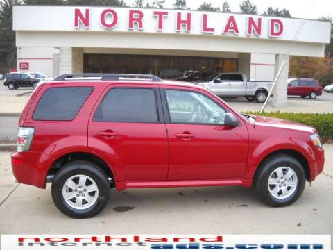 Sangria Red Metallic Mercury Mariner I4 4WD.  Click to enlarge.