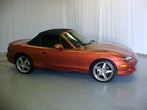 Lava Orange Mica Mazda MX-5 Miata MAZDASPEED Grand Touring Roadster.  Click to enlarge.