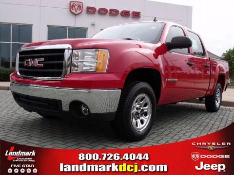 Fire Red GMC Sierra 1500 Crew Cab 4x4.  Click to enlarge.