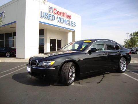 Jet Black BMW 7 Series 750i Sedan.  Click to enlarge.