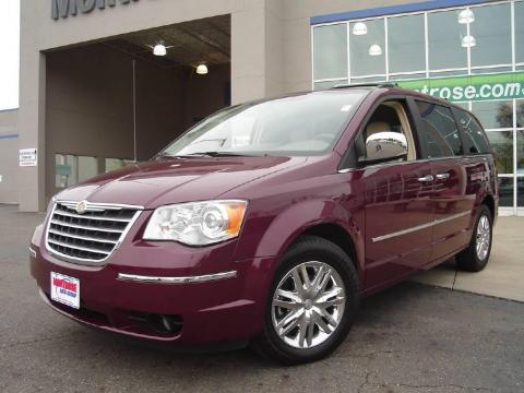 Deep Crimson Crystal Pearlcoat Chrysler Town & Country Limited.  Click to enlarge.