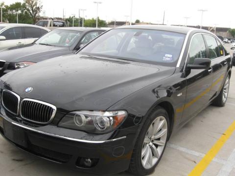 Jet Black BMW 7 Series 750Li Sedan.  Click to enlarge.