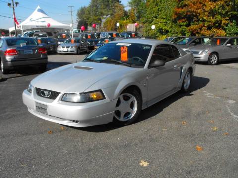Satin Silver Metallic Ford Mustang V6 Coupe.  Click to enlarge.