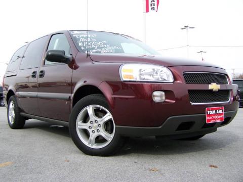 Bordeaux Red Metallic Chevrolet Uplander LS.  Click to enlarge.