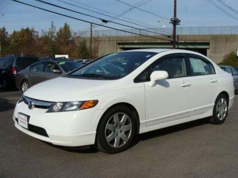 Taffeta White Honda Civic LX Sedan.  Click to enlarge.