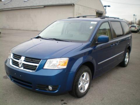 Deep Water Blue Pearl Coat Dodge Grand Caravan SXT.  Click to enlarge.