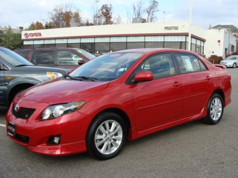 Barcelona Red Metallic Toyota Corolla S.  Click to enlarge.