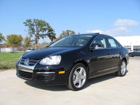 Black Volkswagen Jetta TDI Sedan.  Click to enlarge.