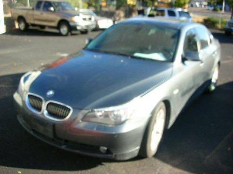 Titanium Grey Metallic BMW 5 Series 545i Sedan.  Click to enlarge.
