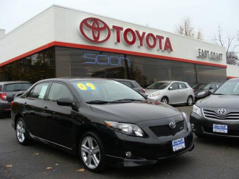 Black Sand Pearl Toyota Corolla XRS.  Click to enlarge.