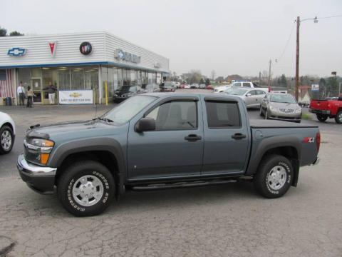 Blue Granite Metallic Chevrolet Colorado Z71 Crew Cab 4x4.  Click to enlarge.