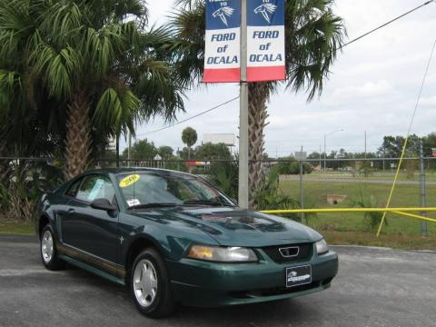 Amazon Green Metallic Ford Mustang V6 Coupe.  Click to enlarge.