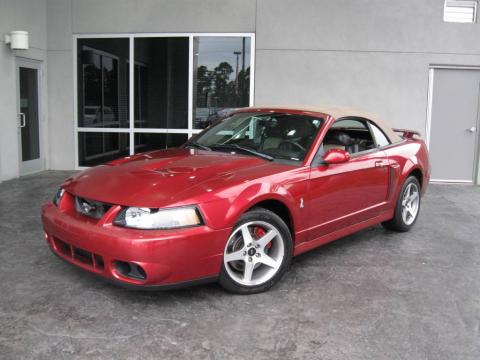 Redfire Metallic Ford Mustang Cobra Convertible.  Click to enlarge.
