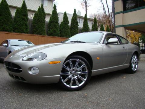 Satin Silver Metallic Jaguar XK XK8 Coupe.  Click to enlarge.