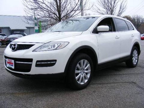 Crystal White Pearl Mica Mazda CX-9 Touring AWD.  Click to enlarge.