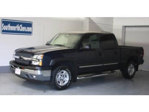 Dark Blue Metallic Chevrolet Silverado 1500 Z71 Crew Cab 4x4.  Click to enlarge.