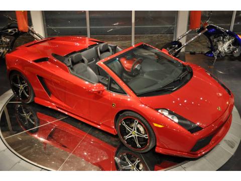 Rosso Vik Lamborghini Gallardo Spyder.  Click to enlarge.