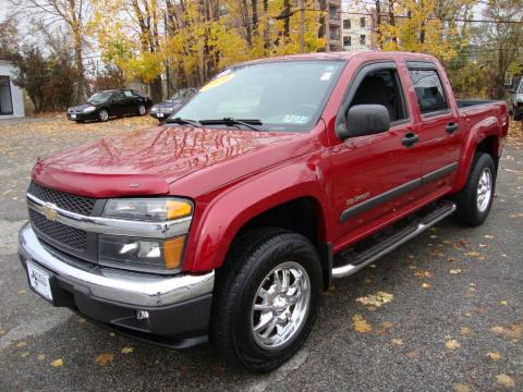 Dark Cherry Red Metallic Chevrolet Colorado LS Crew Cab 4x4.  Click to enlarge.