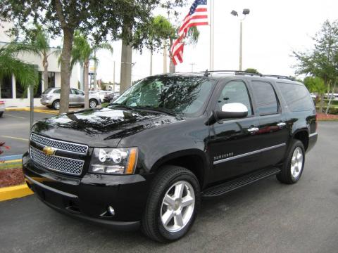 Black Chevrolet Suburban LTZ.  Click to enlarge.