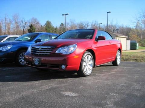 Inferno Red Crystal Pearl Chrysler Sebring Touring Convertible.  Click to enlarge.