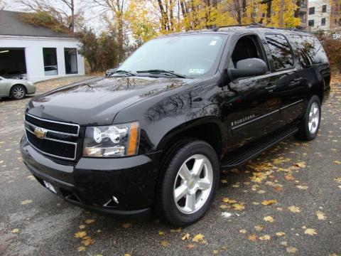 Black Chevrolet Suburban 1500 LT 4x4.  Click to enlarge.