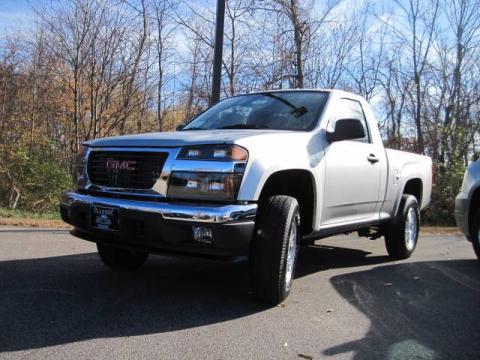 Pure Silver Metallic GMC Canyon SLE Regular Cab 4x4.  Click to enlarge.