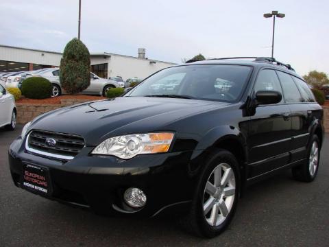 Obsidian Black Pearl Subaru Outback 2.5i Wagon.  Click to enlarge.