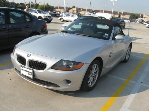 Titanium Silver Metallic BMW Z4 2.5i Roadster.  Click to enlarge.