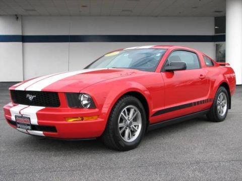 Torch Red Ford Mustang V6 Premium Coupe.  Click to enlarge.