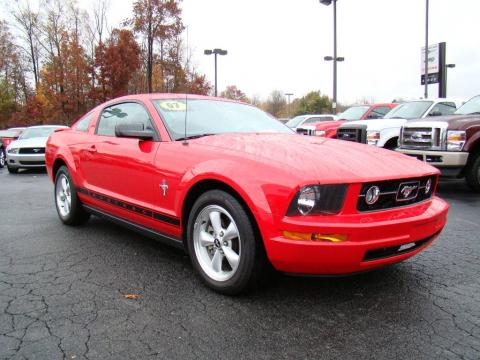 Torch Red Ford Mustang V6 Premium Coupe.  Click to enlarge.