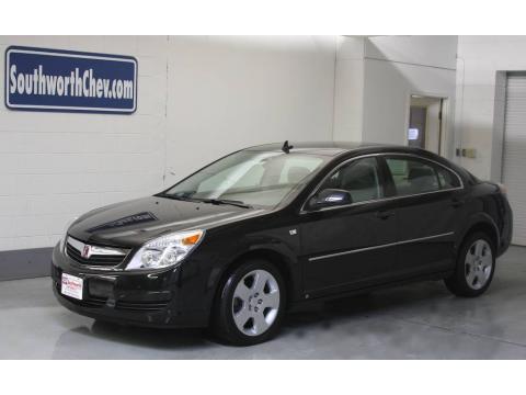 Carbon Flash Black Saturn Aura XE 3.5.  Click to enlarge.