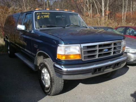 Dark Tourmaline Green Metallic Ford F250 XL Extended Cab 4x4.  Click to enlarge.