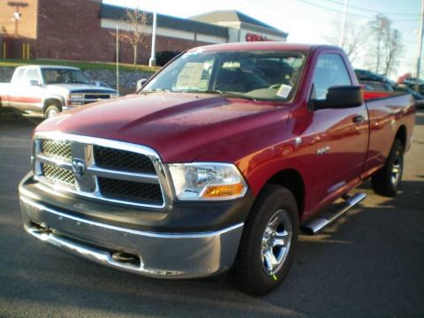 Inferno Red Crystal Pearl Dodge Ram 1500 ST Regular Cab.  Click to enlarge.