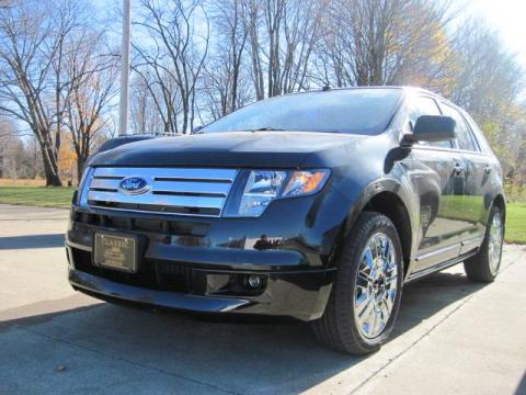 Tuxedo Black Metallic 2010 Ford Edge Sport with Sport Black Leather/Grey 