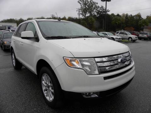 White Suede Ford Edge SEL.  Click to enlarge.