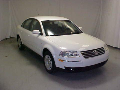 Candy White Volkswagen Passat GLS Sedan.  Click to enlarge.