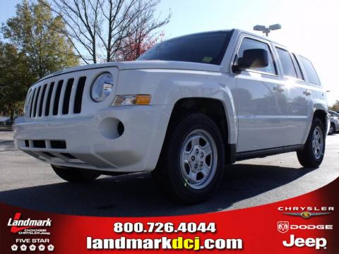 Stone White Jeep Patriot Sport.  Click to enlarge.